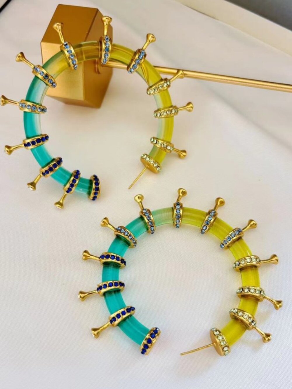 Schiaparelli Colorful Dopamine Series Stud Earrings